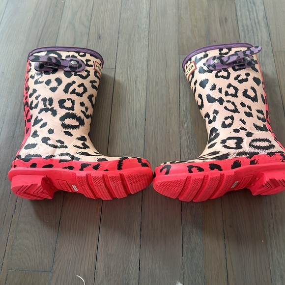 Girls Hunter Cheetah Boots Size 12 - Picture 4 of 6